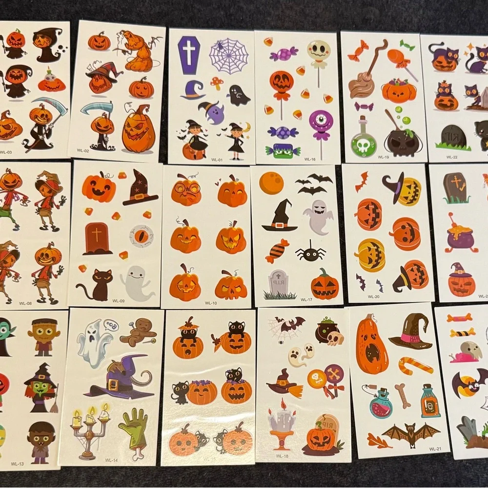 Halloween Keychains, cookie cutter’s and tattoo set -Halloween party favors